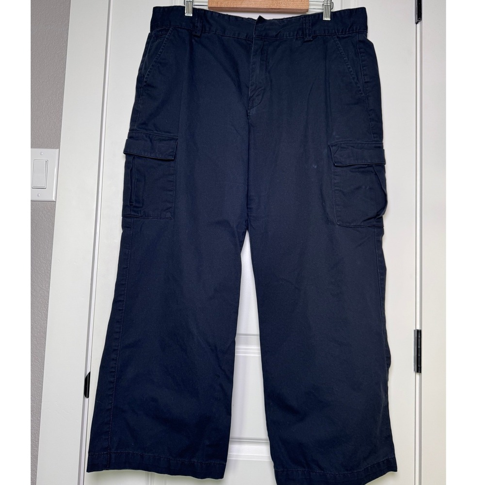 Tesla Womens Black Cotton Cargo Utility Pants Size 20x30 TSLA8425